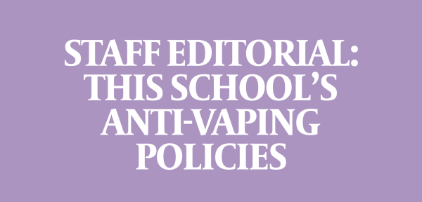 Staff Editorial: This school should rethink its anti-vaping measures